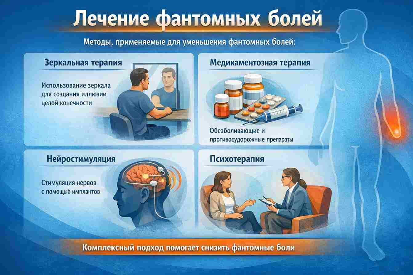 Лечение фантомных болей в клинике Первая наркология